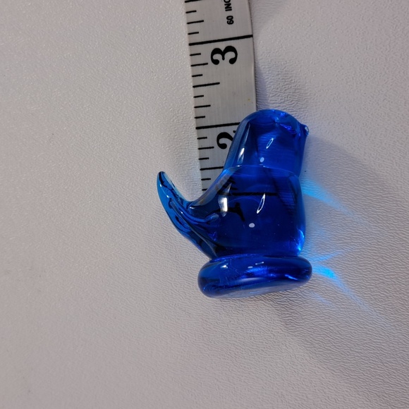 W Ward Glass Blue Bird of Happiness Signed Figurine USA - Picture 9 of 10